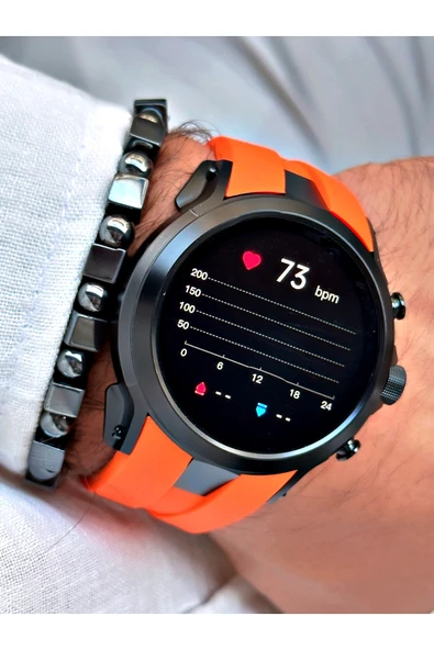 Reward Turuncu Renk Rewatch Nabızölçer Adımsayar Uyku Takibi Müzik Dinleme Akıllı Kol Saati + BİLEKLİK - Resim 6