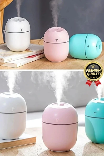 Premium Lüks Kuru Havayı Azaltan Ev Ofis Işıklı Aromaterapi Deneyimi Oda Nemlendirici Buhar Makinesi - Resim 3