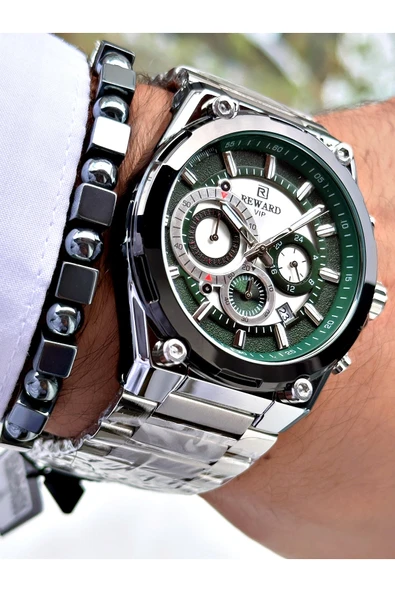Reward Gümüş Renk Spor Fonksiyonlar Aktif  Erkek Kol Saati + BİLEKLİK ürün görseli 1