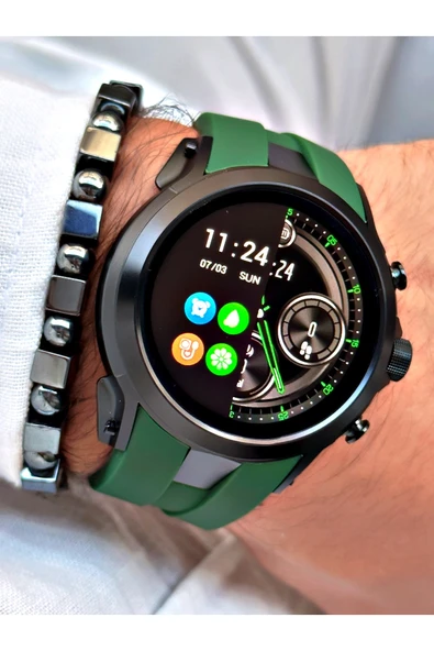 Reward Yeşil Renk Rewatch Nabızölçer Adımsayar Uyku Takibi Müzik Dinleme Akıllı Kol Saati + BİLEKLİK - Resim 4