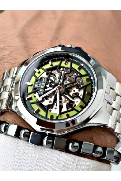 Reward Gümüş Renk Otomatik Business Çelik Kordon  Erkek Kol Saati + BİLEKLİK ürün görseli 1