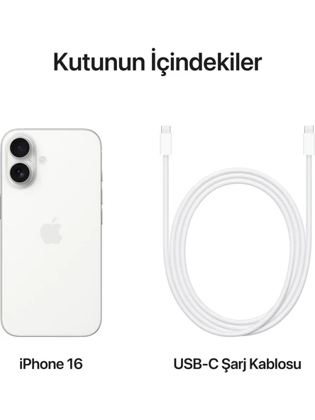 Apple iPhone 16 128GB Beyaz - Resim 3