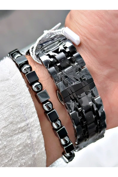 Chaperone Siyah Renk Fonksiyonlar Aktif Çelik Kordon  Erkek Kol Saati + BİLEKLİK HEDİYELİ By Reward - Resim 4