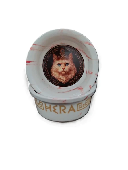 Raccoon Olimpos Serisi Hera Seramik Mama Ve Su Kabı 300ml - Resim 2