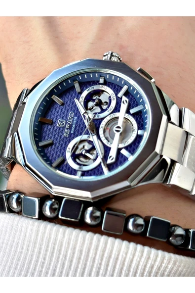 Reward Gümüş Renk Fonksiyonlu Çelik Kordon Erkek Kol Saati + BİLEKLİK HEDİYELİ ürün görseli 1