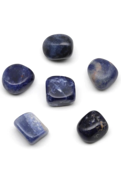 Sodalit Doğal Taş Tamburlanmış Parça - Tımbıl - TMB-0213 - Resim 2