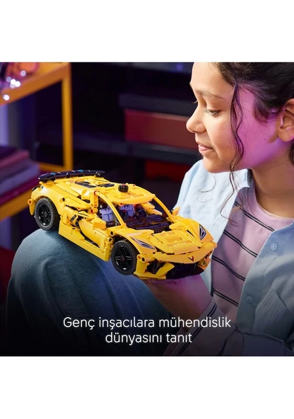 Lego Technic Chevrolet Corvette Stingray 42205 Lisanslı Ürün - Resim 5