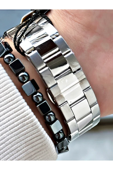 Reward Gümüş Renk Spor Model Çelik Kordon Erkek Kol Saati - Resim 4