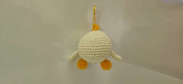 Amigurumi Yavru Civciv Anahtarlık Sağlıklı Oyuncak El Örgüsü - Resim 2