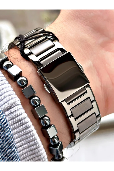 Ferrucci Füme Renk Çelik Kordon  Erkek Kol Saati GARANTİLİ + BİLEKLİK - Resim 4