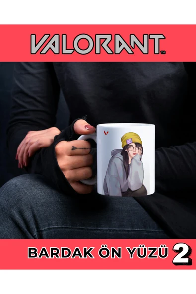 VALORANT KUPA BARDAK - KİLLJOY - KİŞİYE ÖZEL KUPA BARDAK - HEDİYE KUPA BARDAK - Resim 2