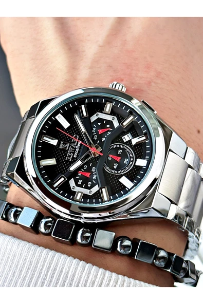 Reward Gümüş Renk Fonksiyonlar Aktif Çelik Kordon Erkek Kol Saati + BİLEKLİK HEDİYELİ ürün görseli 1