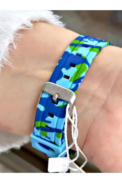 Cockpit Silikon Kordon 5 ATM Su Geçirmez Alarmlı Işıklı Kronometreli Dijital Çocuk Kol Saati - Resim 3