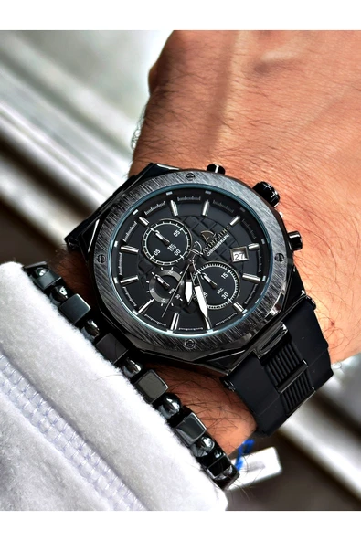 Navimarine Siyah Renk Fonksiyonlu Mekanizma Erkek Kol Saati + BİLEKLİK HEDİYELİ - Resim 2