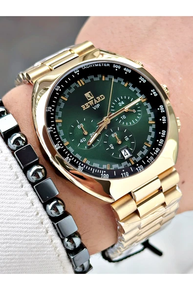 Reward Gümüş Renk Büyük Kasa Spor Model Fonksiyonlu Erkek Kol Saati + BİLEKLİK ürün görseli 1