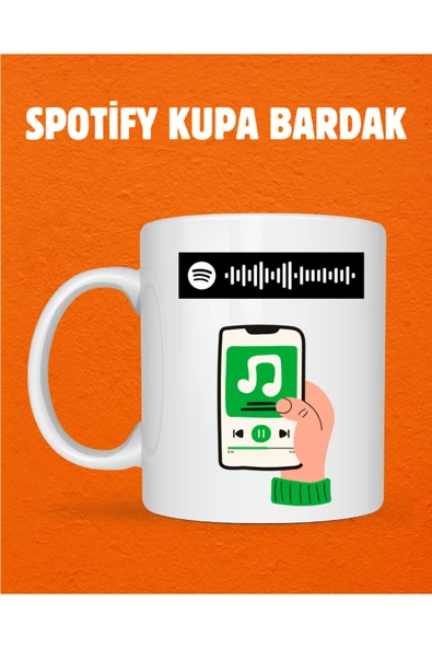 SPOTİFY KUPA BARDAK - İstediğin Şarkının Kodunu Ekle ! - Kahve Bardağı - Hediye Bardak - Resim 3
