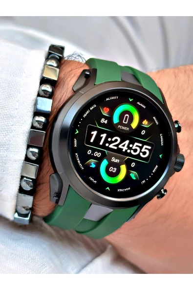 Reward Yeşil Renk Rewatch Nabızölçer Adımsayar Uyku Takibi Müzik Dinleme Akıllı Kol Saati + BİLEKLİK - Resim 3