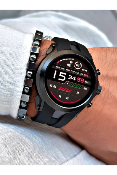 Reward Siyah Renk Rewatch Nabızölçer Adımsayar Uyku Takibi Müzik Dinleme Akıllı Kol Saati + BİLEKLİK - Resim 2