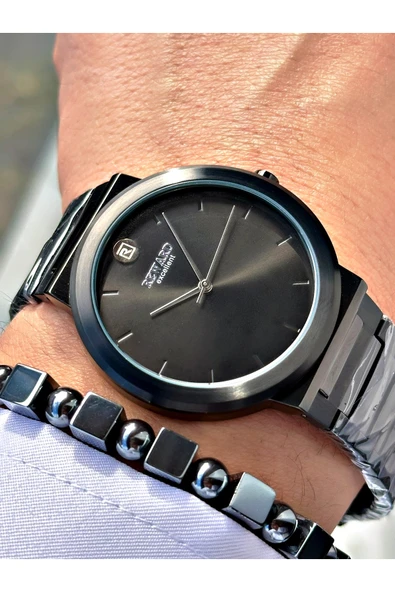 Reward Gümüş Renk Sade Klasik Model Erkek Kol Saati + BİLEKLİK HEDİYELİ - Resim 2