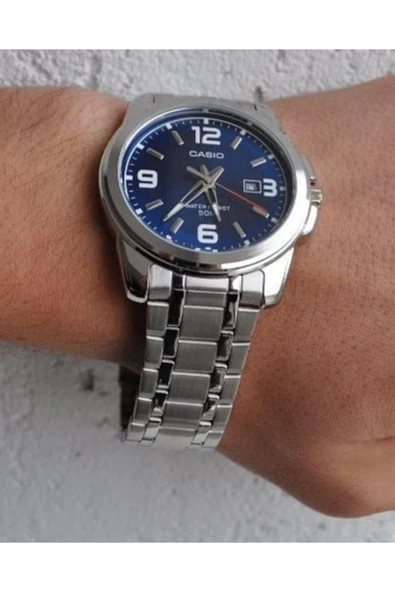 Casio Erkek Gümüş Kol Saati Casıo Mtp-1314d-2avdf - Resim 3