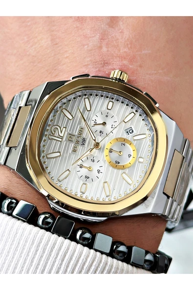 Reward Gümüş Renk Fonksiyonlar Aktif Kare Model Erkek Kol Saati + BİLEKLİK - Resim 3
