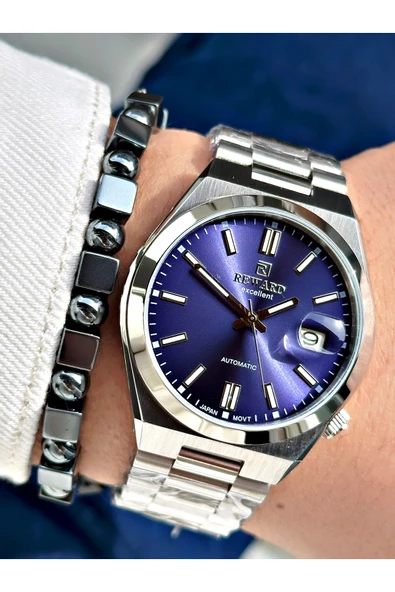 Reward Gümüş Renk Kasa Kordon Çelik Otomatik Business Erkek Kol Saati + BİLEKLİK - Resim 4