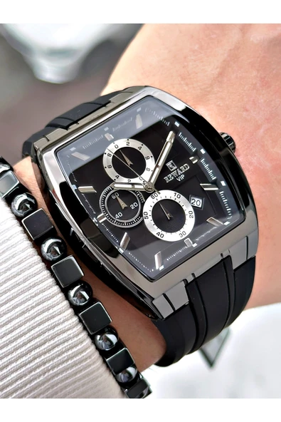 Reward Siyah Renk Kare Spor Fonksiyonlar Aktif Erkek Kol Saati + BİLEKLİK ürün görseli 1