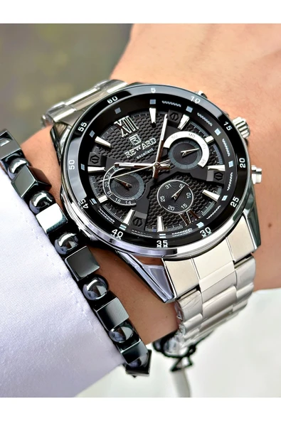 Reward Gümüş Renk Fonksiyonlar Aktif 2 Yıl Garantili Erkek Kol Saati + Bileklik Hediyeli ürün görseli 1