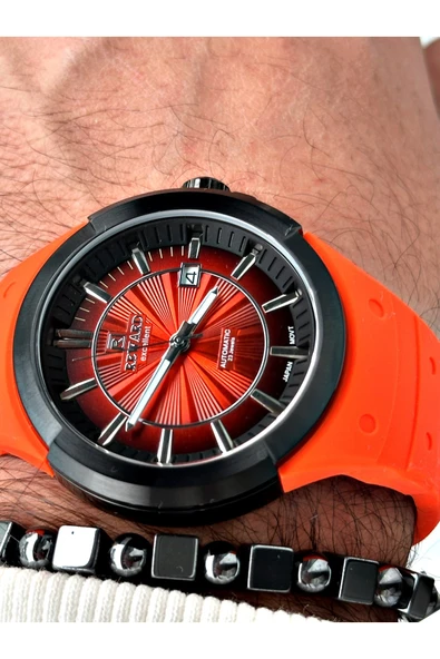 Reward Siyah Renk Çelik Kasa Otomatik Mekanizma Erkek Kol Saati + BİLEKLİK HEDİYELİ ürün görseli 1