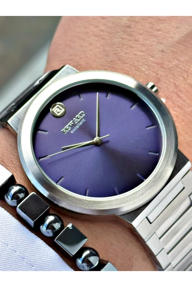 Reward Gümüş Renk Sade Klasik Model Erkek Kol Saati + BİLEKLİK HEDİYELİ ürün görseli 1