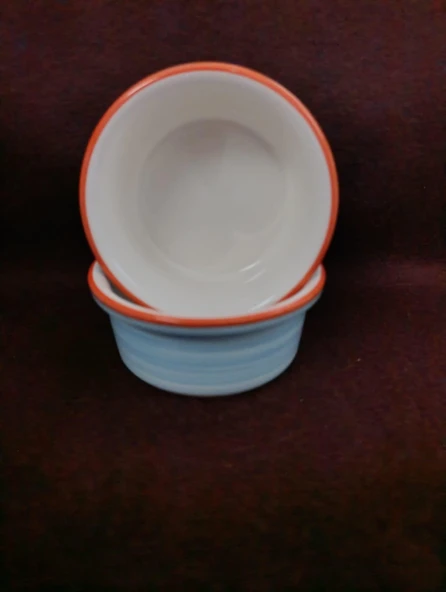 Raccoon Turnetli Mavi Seramik Mama Ve Su Kabı 300ml ürün görseli 1