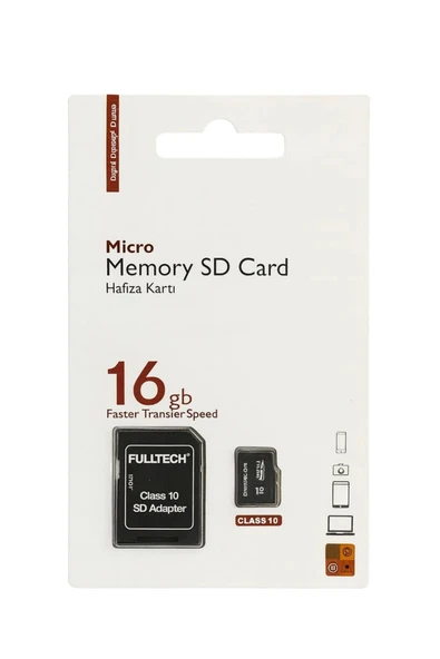 Fulltech FTMFD3 Micro SD Kart 16 GB Class 10 U1 Hafıza Kartı ürün görseli 1