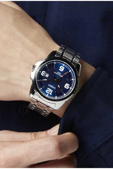 Casio Erkek Gümüş Kol Saati Casıo Mtp-1314d-2avdf - Resim 2