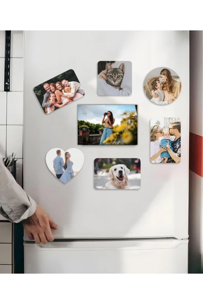 Buzdolabı Magneti 12x14 Cm Kalp Şeklinde Yüksek Kalite Magnet - Resim 2