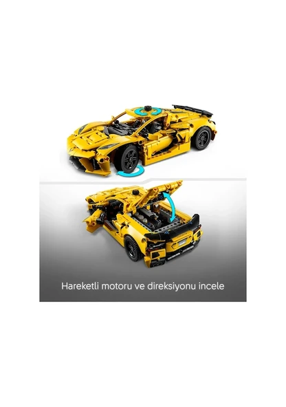 Lego Technic Chevrolet Corvette Stingray 42205 Lisanslı Ürün - Resim 2