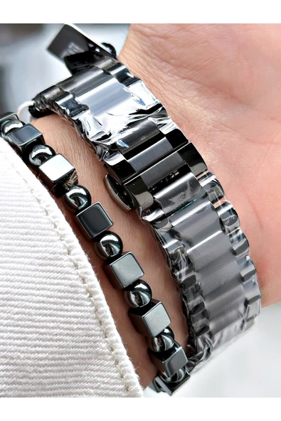 Reward Gümüş Renk İskelet Model Otomatik Çelik Kordon Erkek Kol Saati + BİLEKLİK - Resim 5