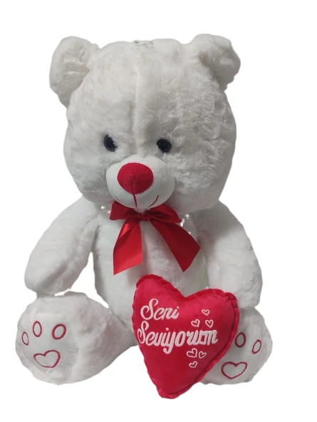 HALLEY TOYS Peluş Ayı Seni Seviyorum Kalpli 50 Cm ürün görseli 1