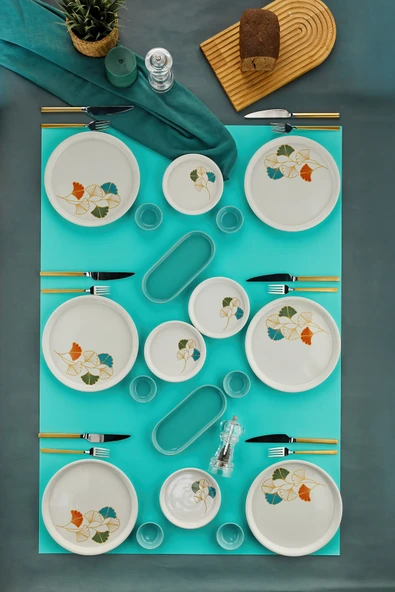 Sezka Life Barbera 18 Parça Seramik Kahvaltı Takımı 6 kişilik Kahvaltı Seti Lüx Seramik ürün görseli 1