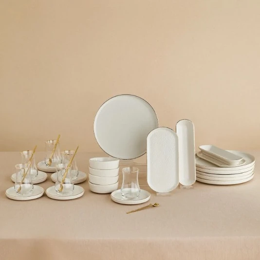 Karaca Komo 32 Parça 6 Kişilik Kahvaltı Takımı Gold ürün görseli 1