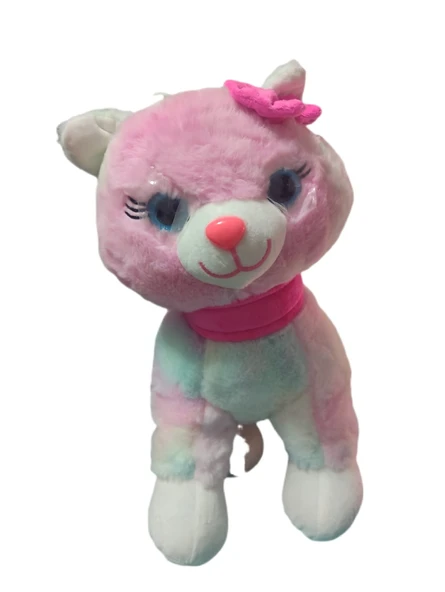 Pembe Tokalı Kedi 30cm - Resim 2