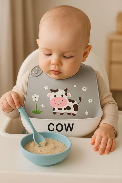 Akkoyunlu home Hazneli Silikon Mama Önlüğü ürün görseli