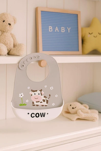 Akkoyunlu home Hazneli Silikon Mama Önlüğü - Resim 4