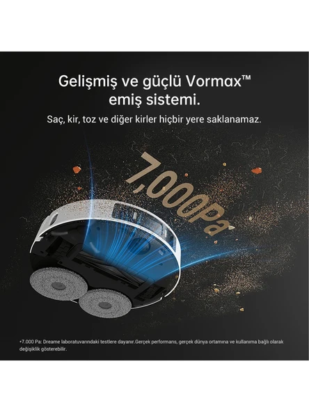 Dreame L20 Ultra Beyaz Çöp İstasyonlu Akıllı Robot Süpürge - Resim 4