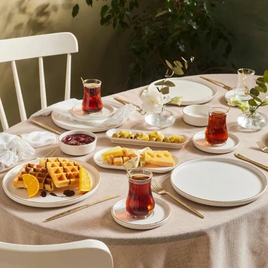 Karaca Komo 32 Parça 6 Kişilik Kahvaltı Takımı Gold - Resim 3