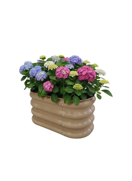 Modüler Yükseltilmiş Bahçe Yatağı Yükseltilmiş Sebze Yatağı Çiçeklik No:0 (60X34) Bej ürün görseli 1