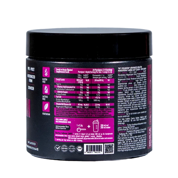 TNT Creaboom Creatine Monohydrate Powder 127,2 gr - Resim 3