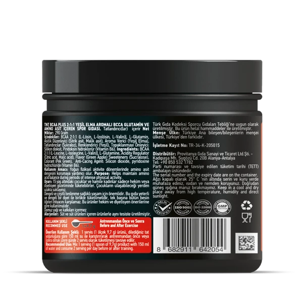 TNT BCAA Plus 2:1:1 290 Gr - Resim 4