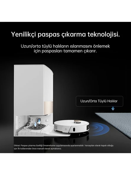 Dreame L20 Ultra Beyaz Çöp İstasyonlu Akıllı Robot Süpürge - Resim 3
