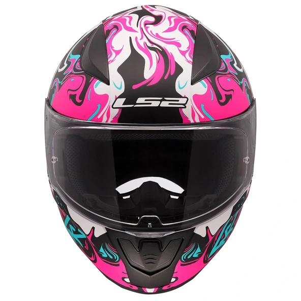 LS2 RAPID 2 CYBERG MAT MOR KASK - Resim 8