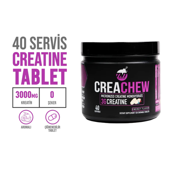 TNT Creachew Creatine Chews 120 Tablet - Resim 2
